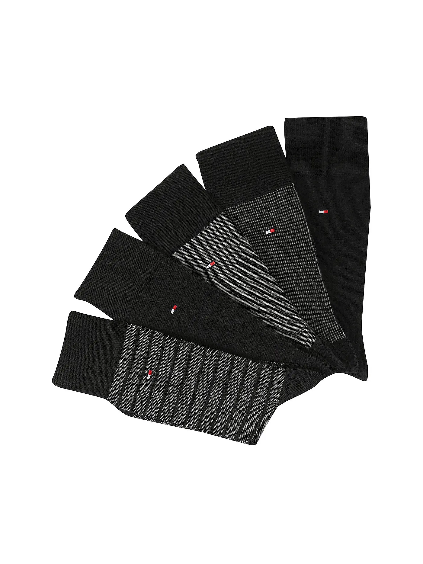 TOMMY HILFIGER | Socken Geschenkbox 5er Pkg black | 